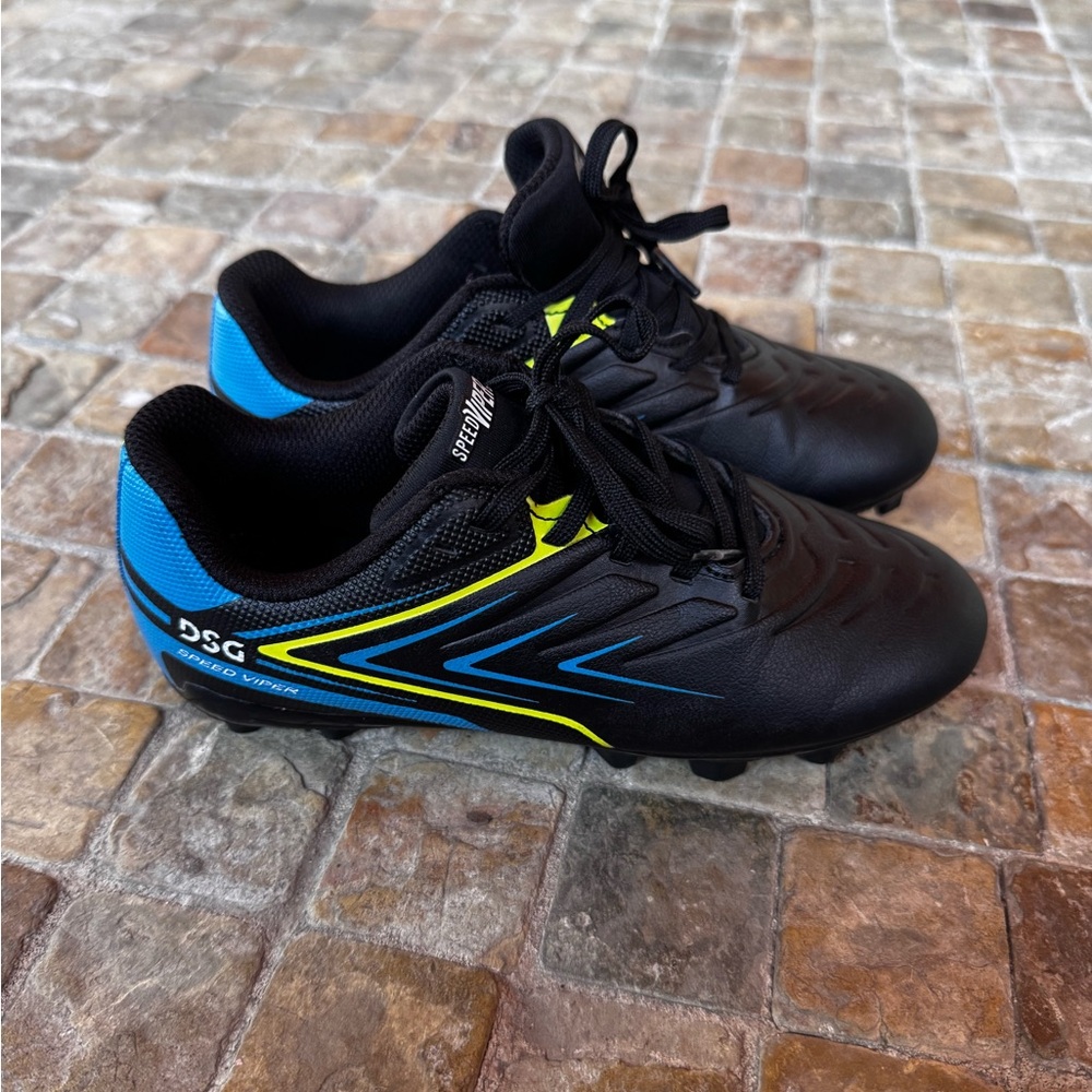 Black and Blue Soccer Cleats